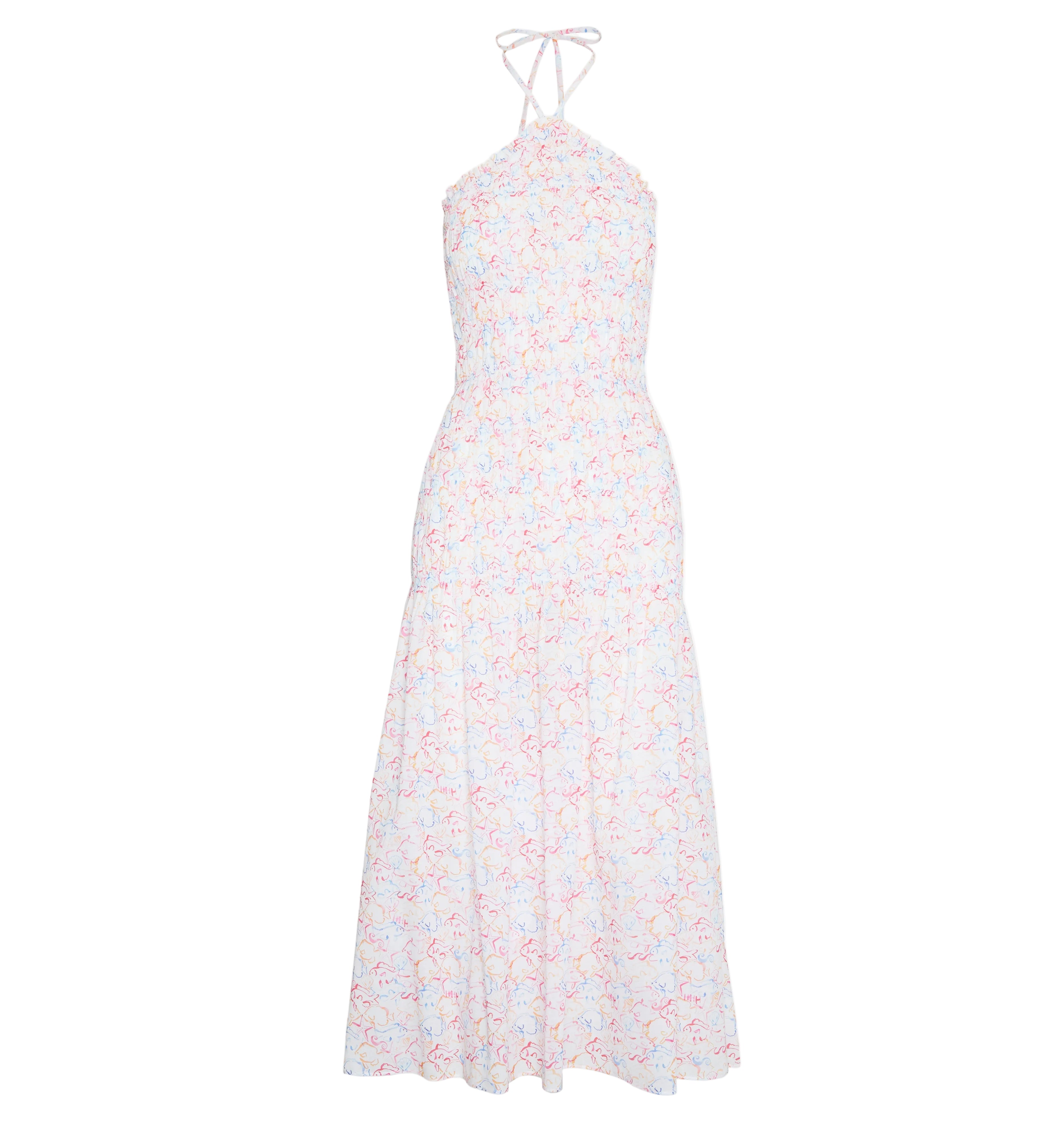 The Lenora Beach Dress in Camo Fish
