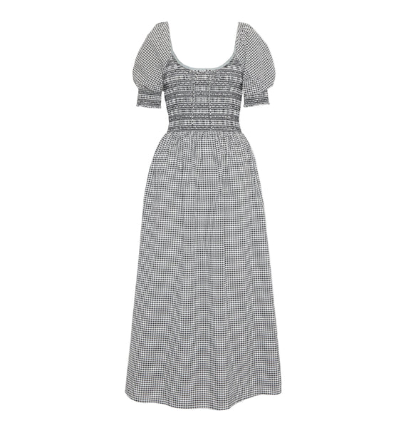 Hill House Home Women's The Madeline Nap Dress - Black Sand Gingham