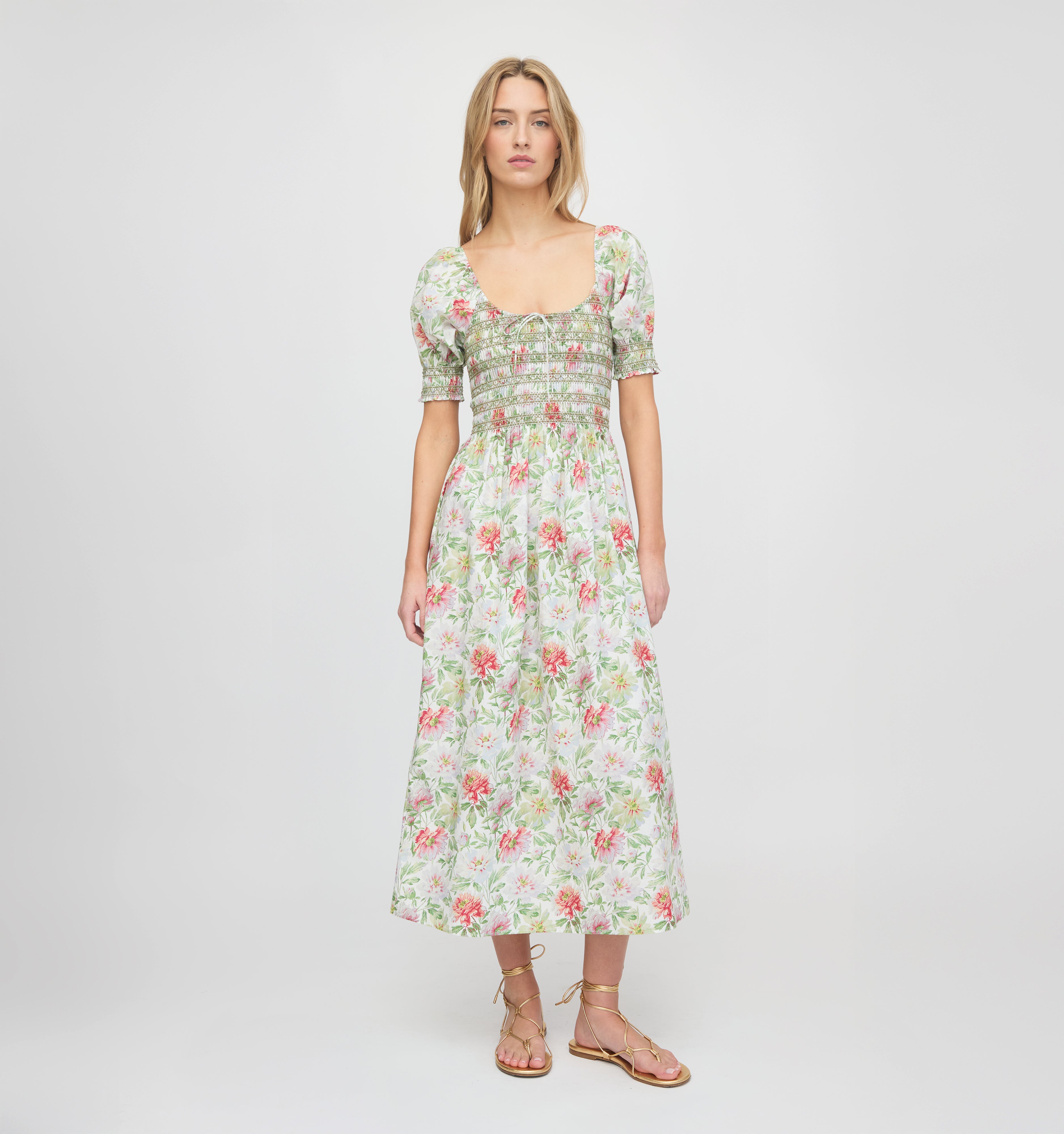 The Madeline Nap Dress in Peony Chintz