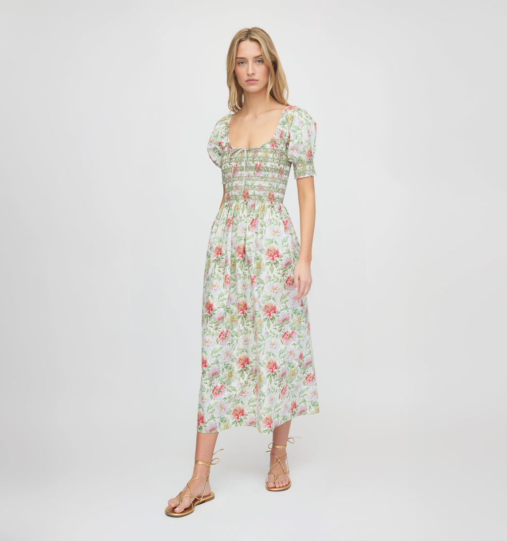 The Madeline Nap Dress in Peony Chintz