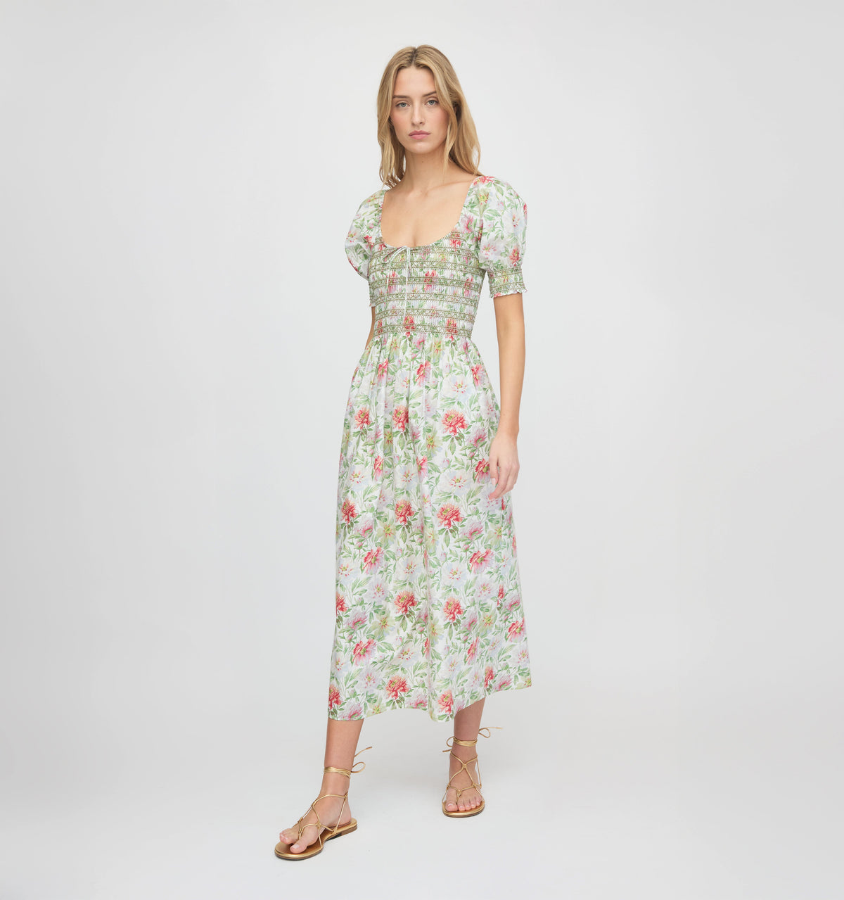The Madeline Nap Dress in Peony Chintz