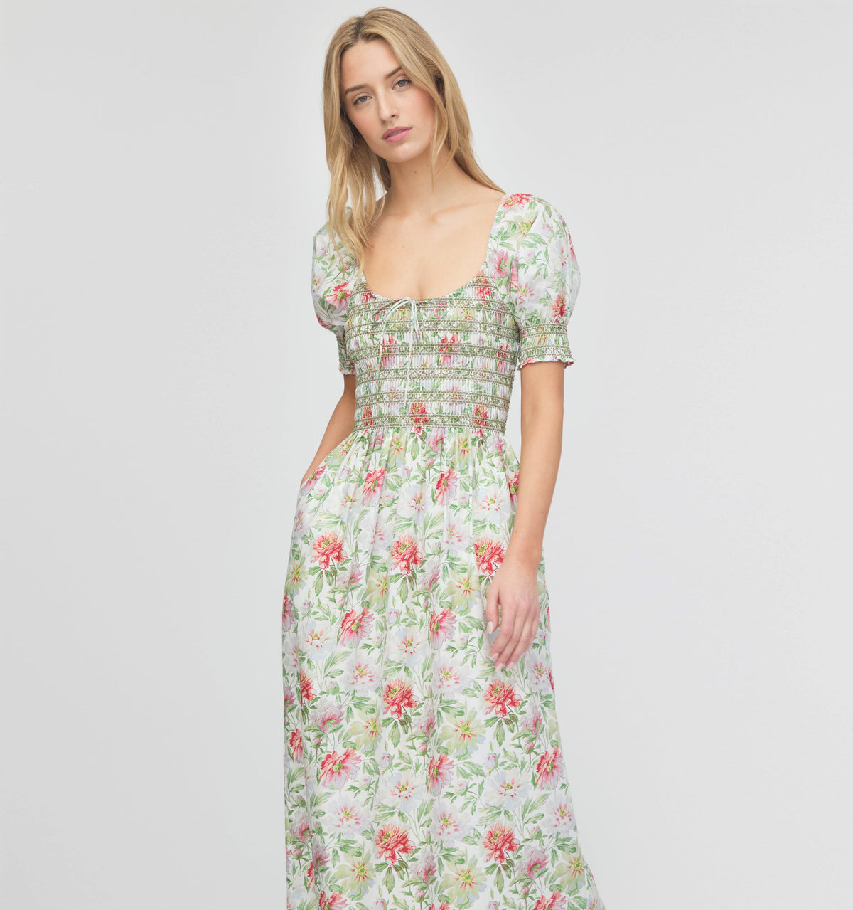 The Madeline Nap Dress in Peony Chintz
