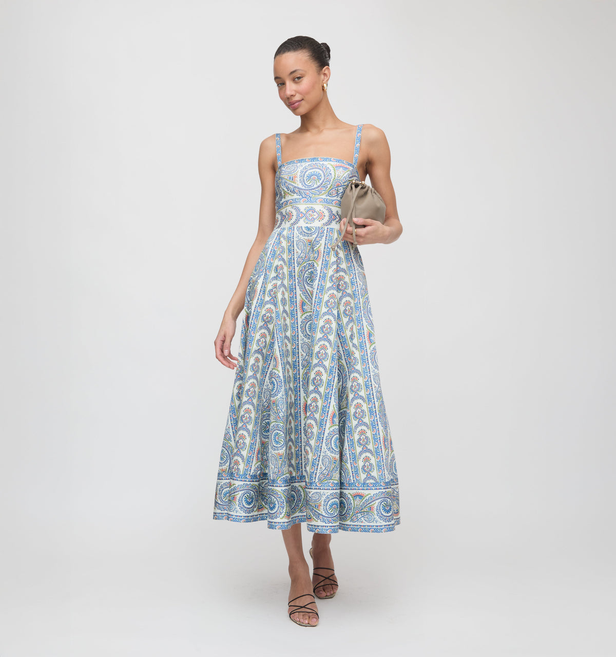 The Margot Dress in Blue Corsica Paisley