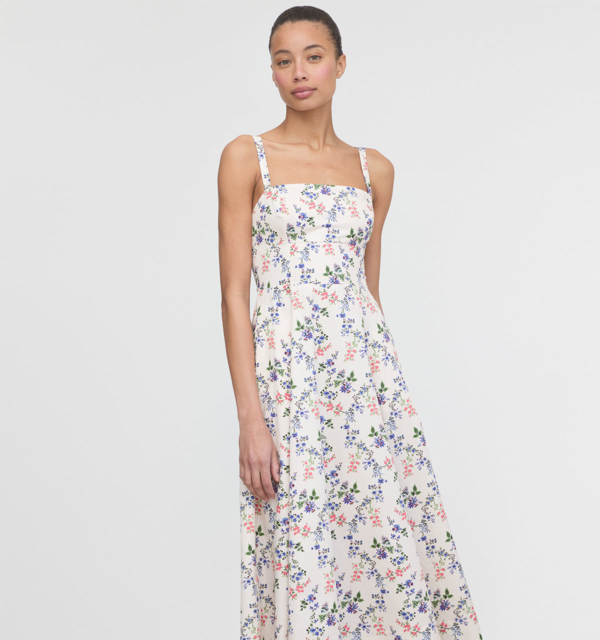 The Margot Dress in Pink Scallop Bow Chintz