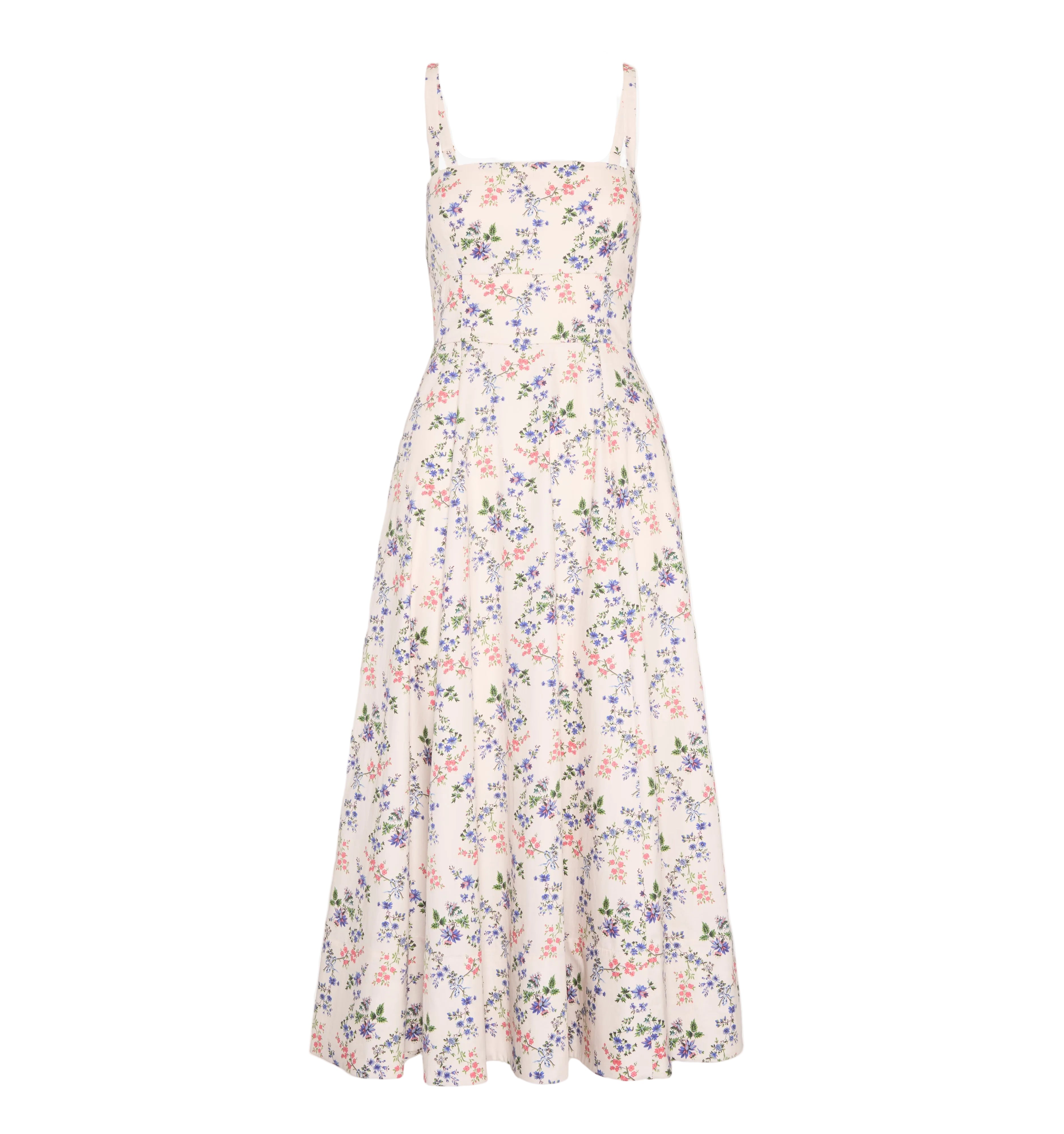 The Margot Dress in Pink Scallop Bow Chintz