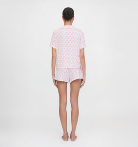 The Paige Pajama Set in Doily Heart Pink
