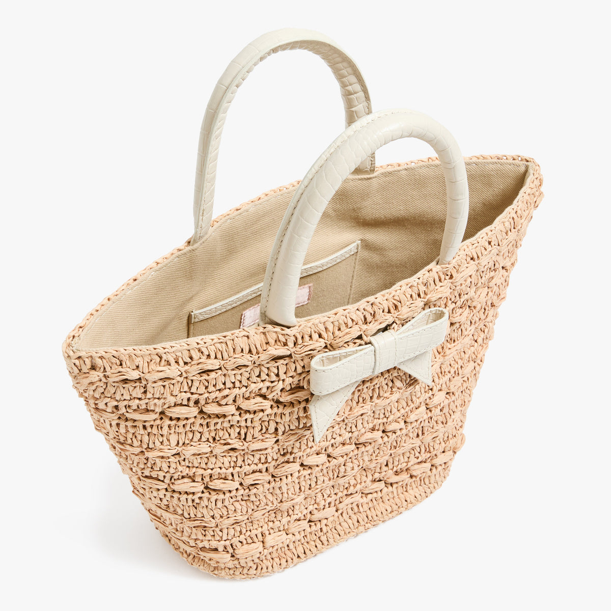 Petite Bow Tote Off White