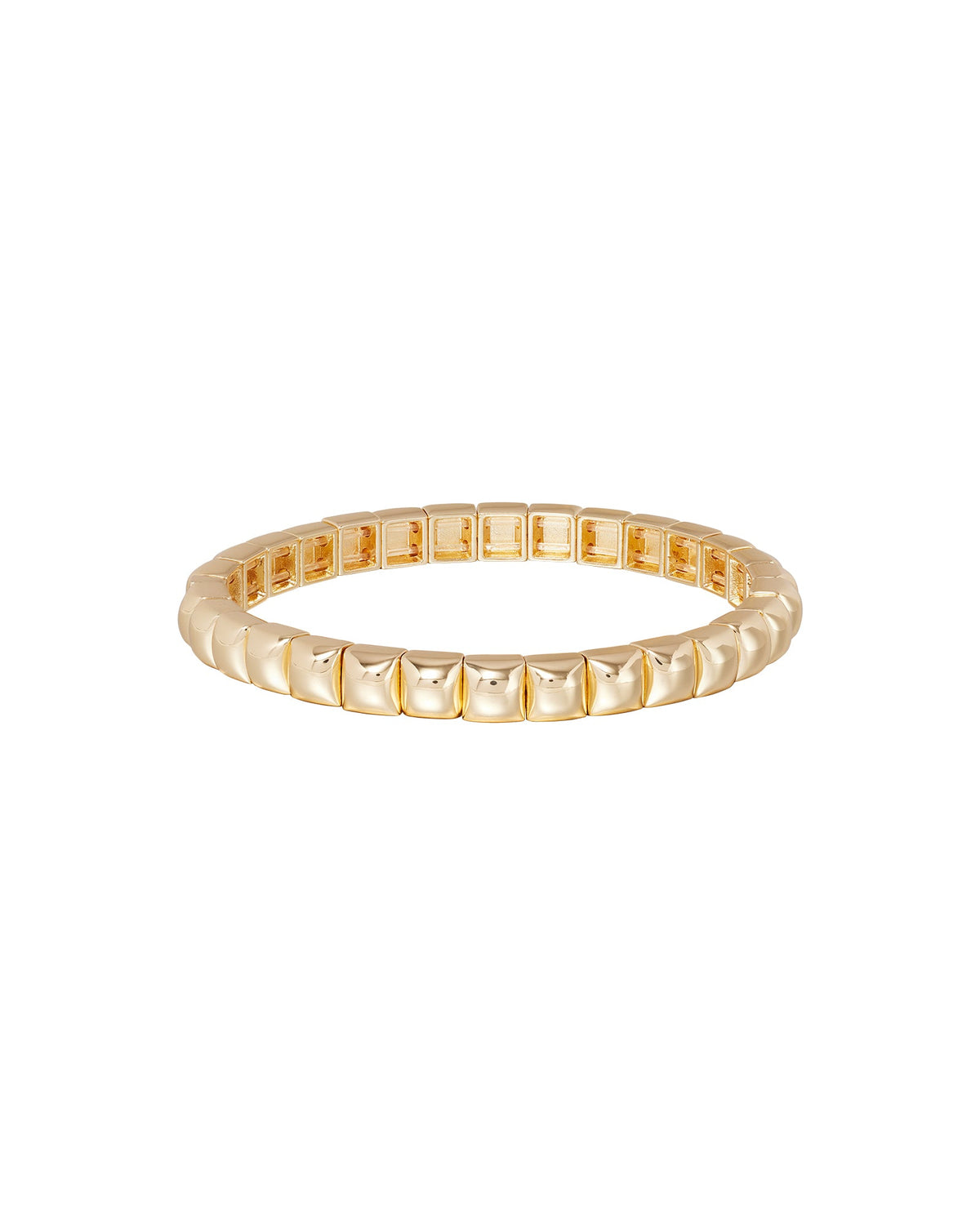 The Mini Square Stud Bracelet in Gold