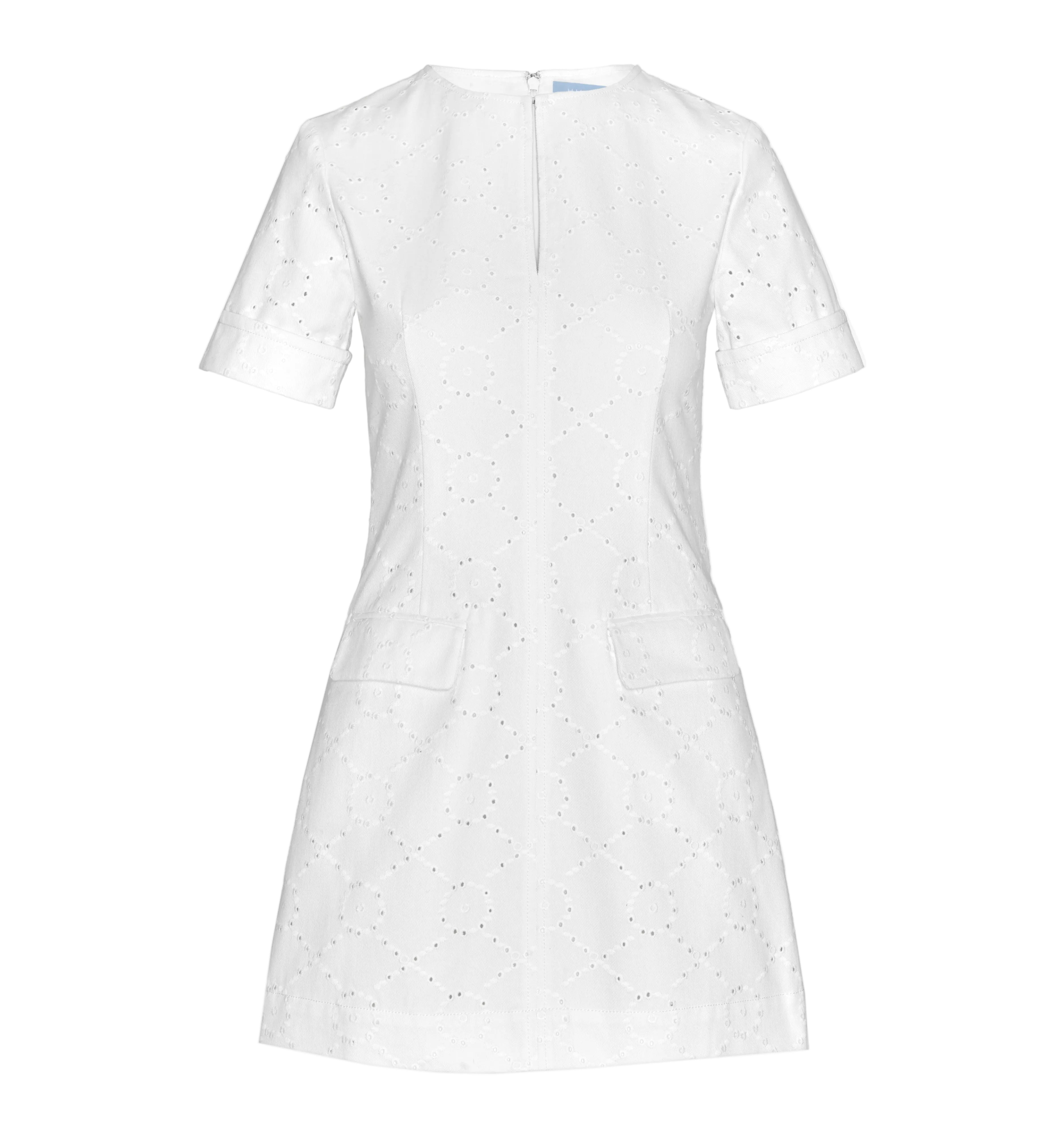 The Renata Dress in Ivory Eyelet
