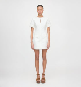 The Renata Dress in Ivory Eyelet