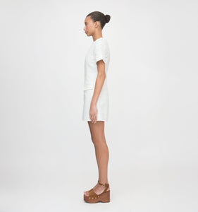 The Renata Dress in Ivory Eyelet