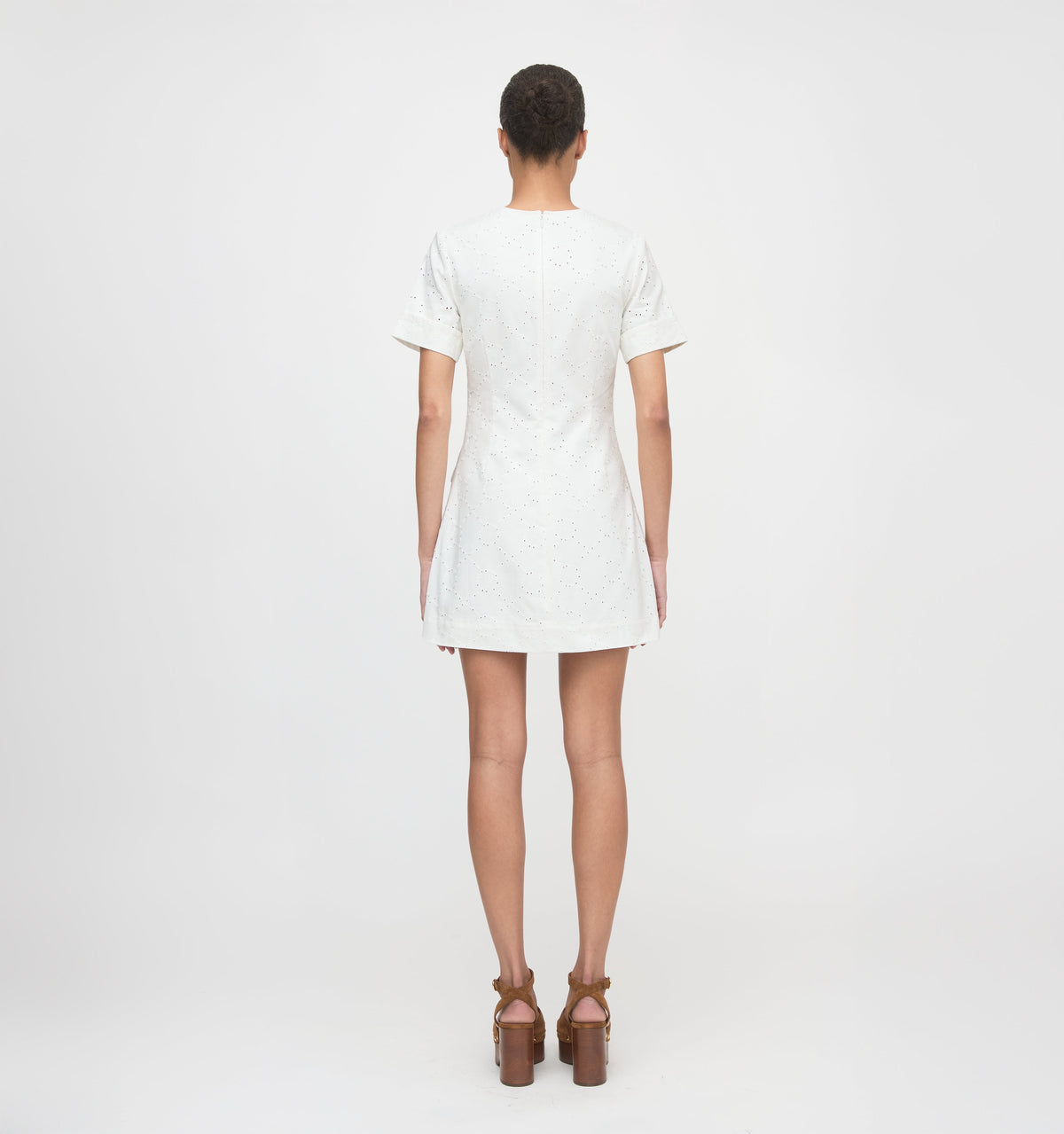 The Renata Dress in Ivory Eyelet