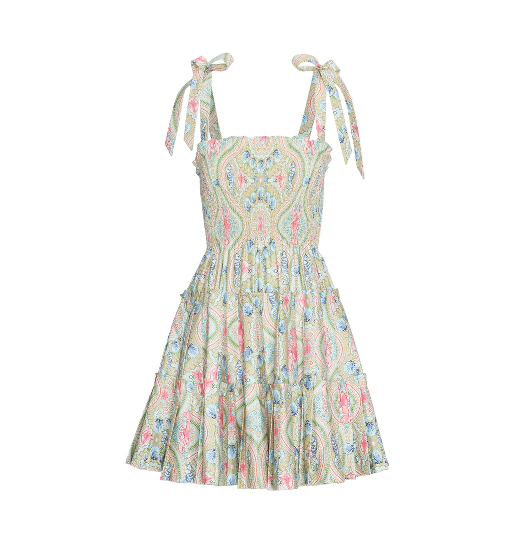 The Ribbon Charlotte Nap Dress in Sea Scroll