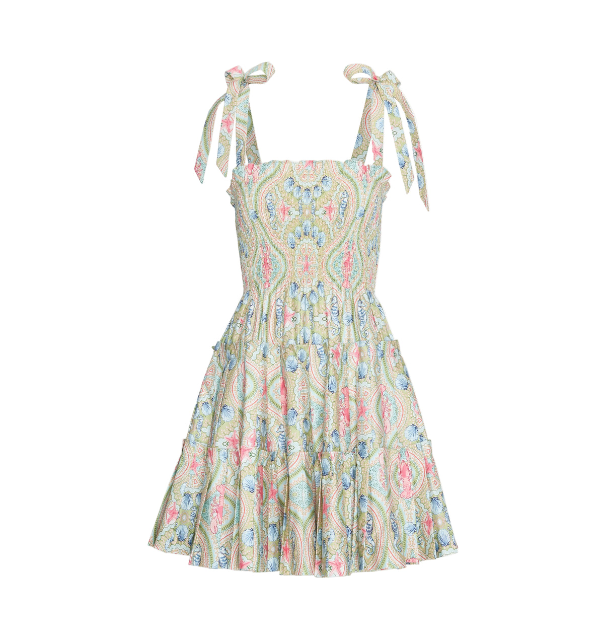 The Ribbon Charlotte Nap Dress in Sea Scroll