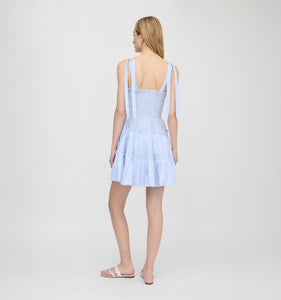 The Ribbon Charlotte Nap Dress in Blue/White Stripe