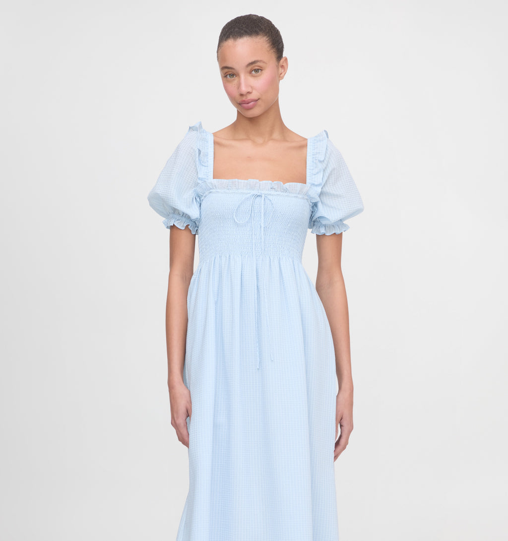 The Scarlett Nap Dress in Pale Blue