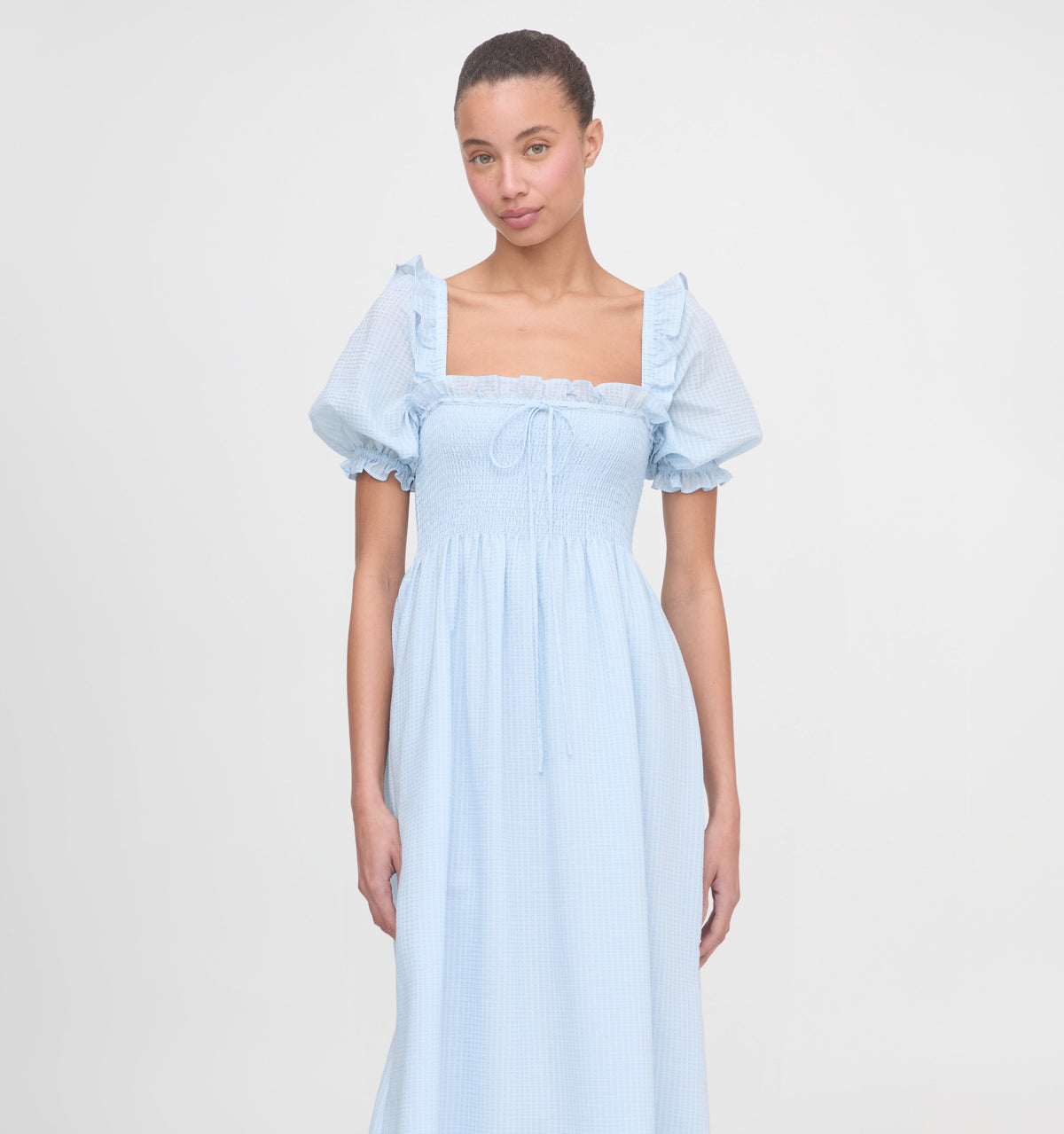 The Scarlett Nap Dress in Pale Blue