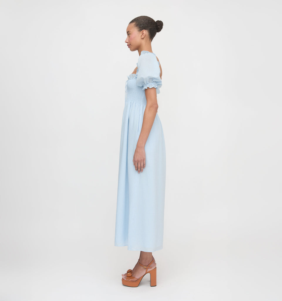 The Scarlett Nap Dress in Pale Blue
