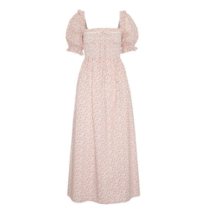 The Scarlett Nap Dress in Ivory Geo Ditsy