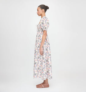 The Scarlett Nap Dress in Pink Scallop Bow Chintz