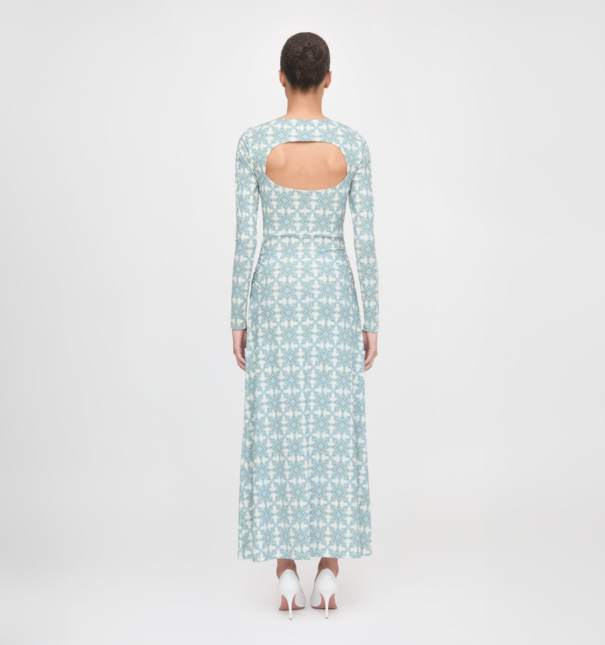 The Selene Dress in Byzantine Tile