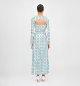The Selene Dress in Byzantine Tile