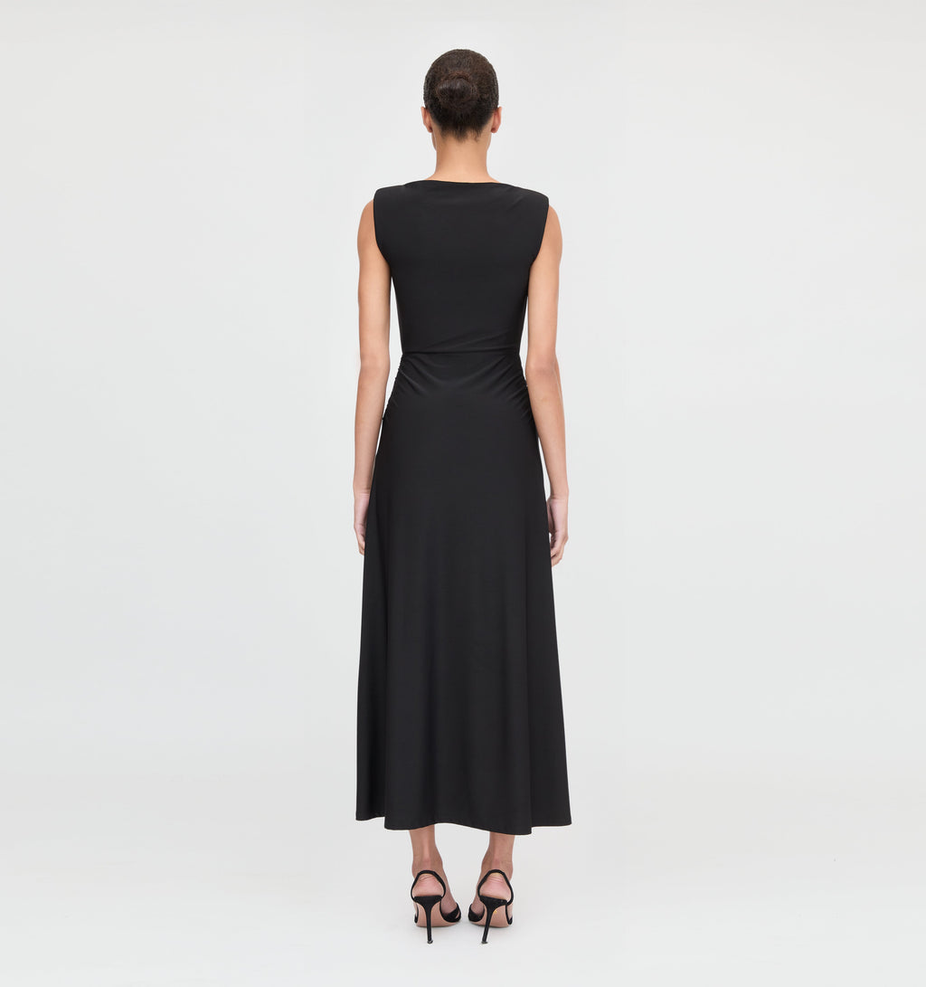 The Sloane Dress in Black Jersey