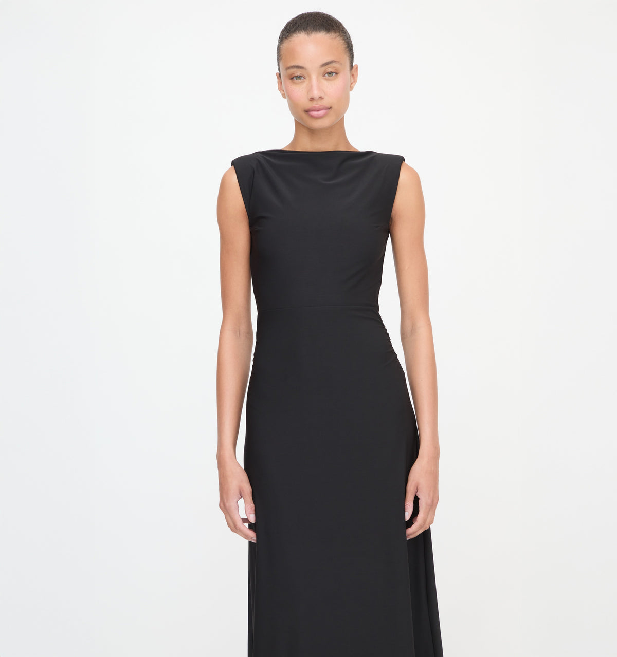 The Sloane Dress in Black Jersey