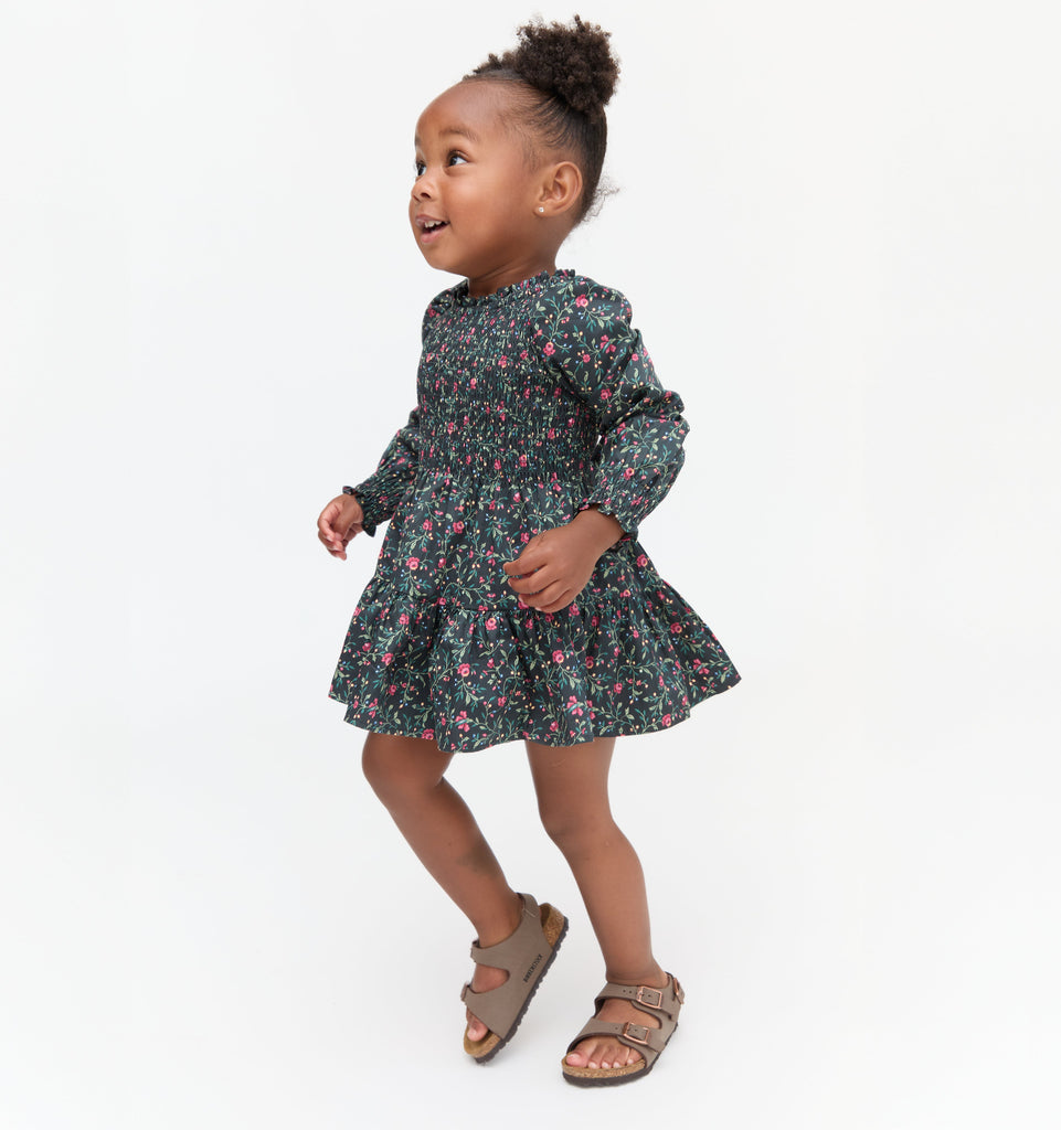 The Tiny Viviana Nap Dress in Florentine Ditsy
