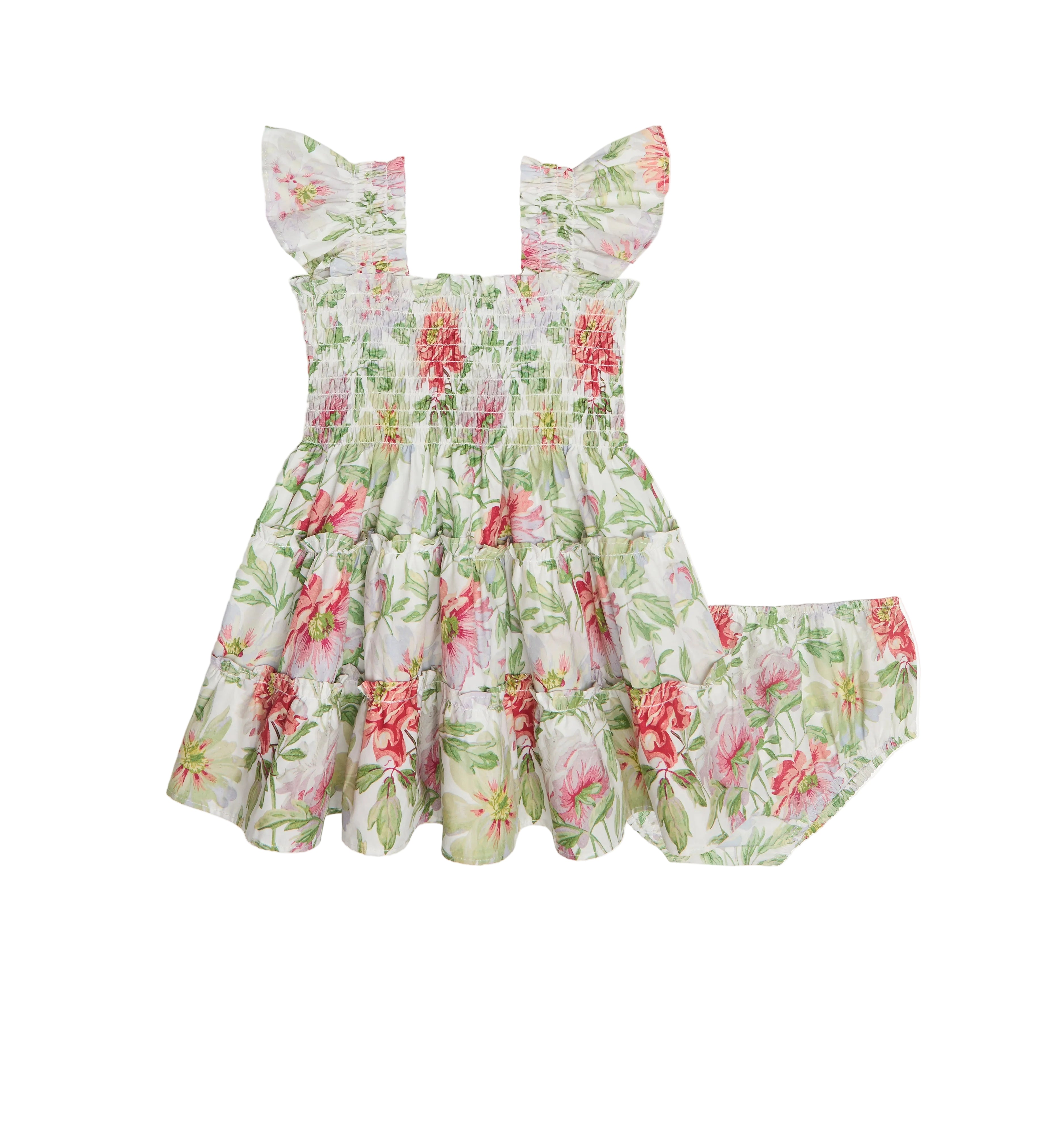 The Baby Ellie Nap Dress in Peony Chintz