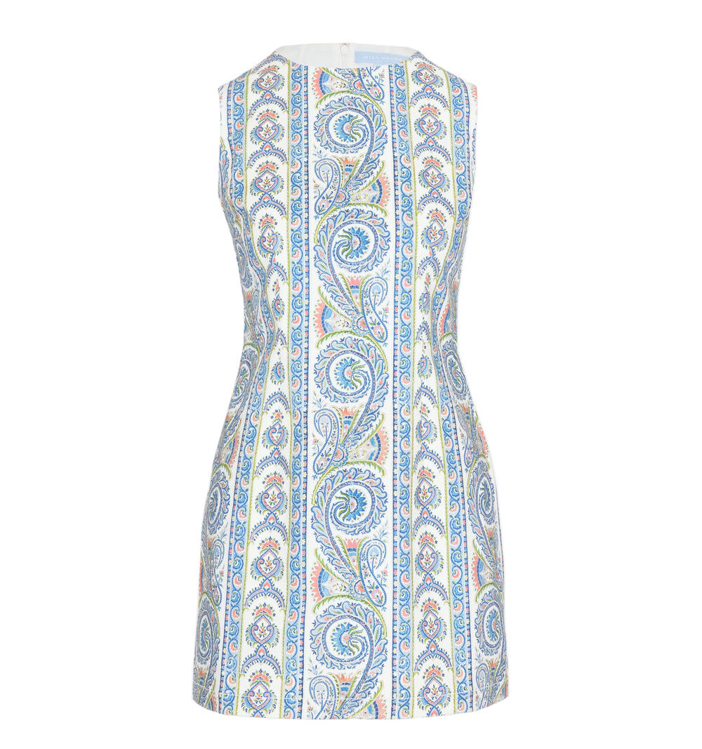The Viola Dress in Blue Corsica Paisley