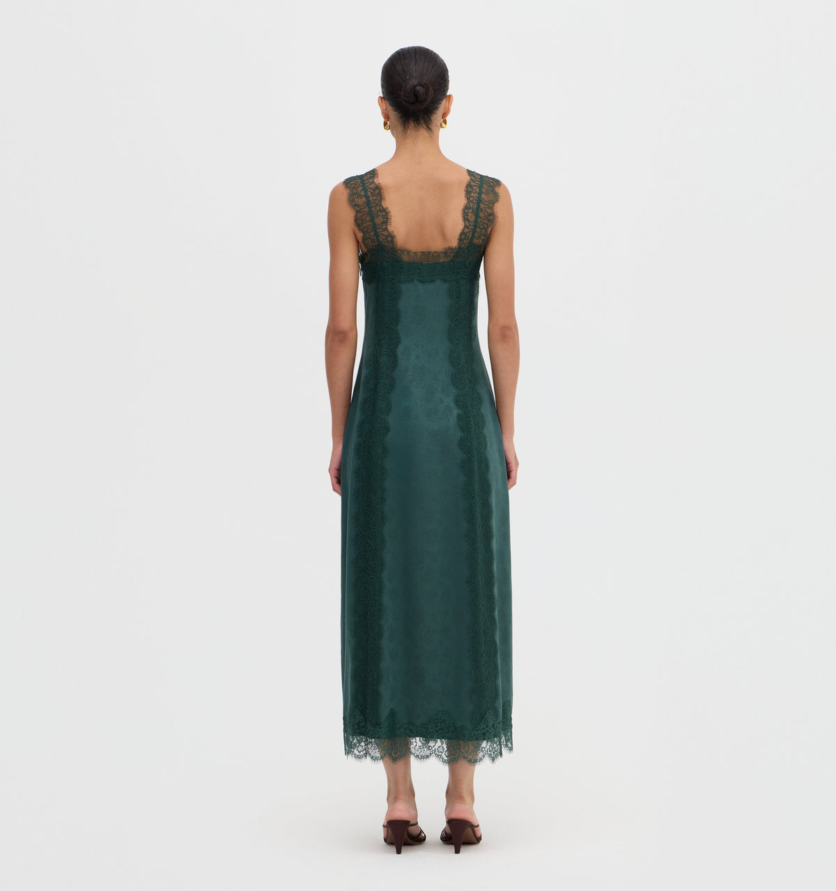 The Winsome Dress in Jadeite Floral Jacquard