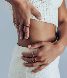 Theo Ring in Olivine - Loren Hope