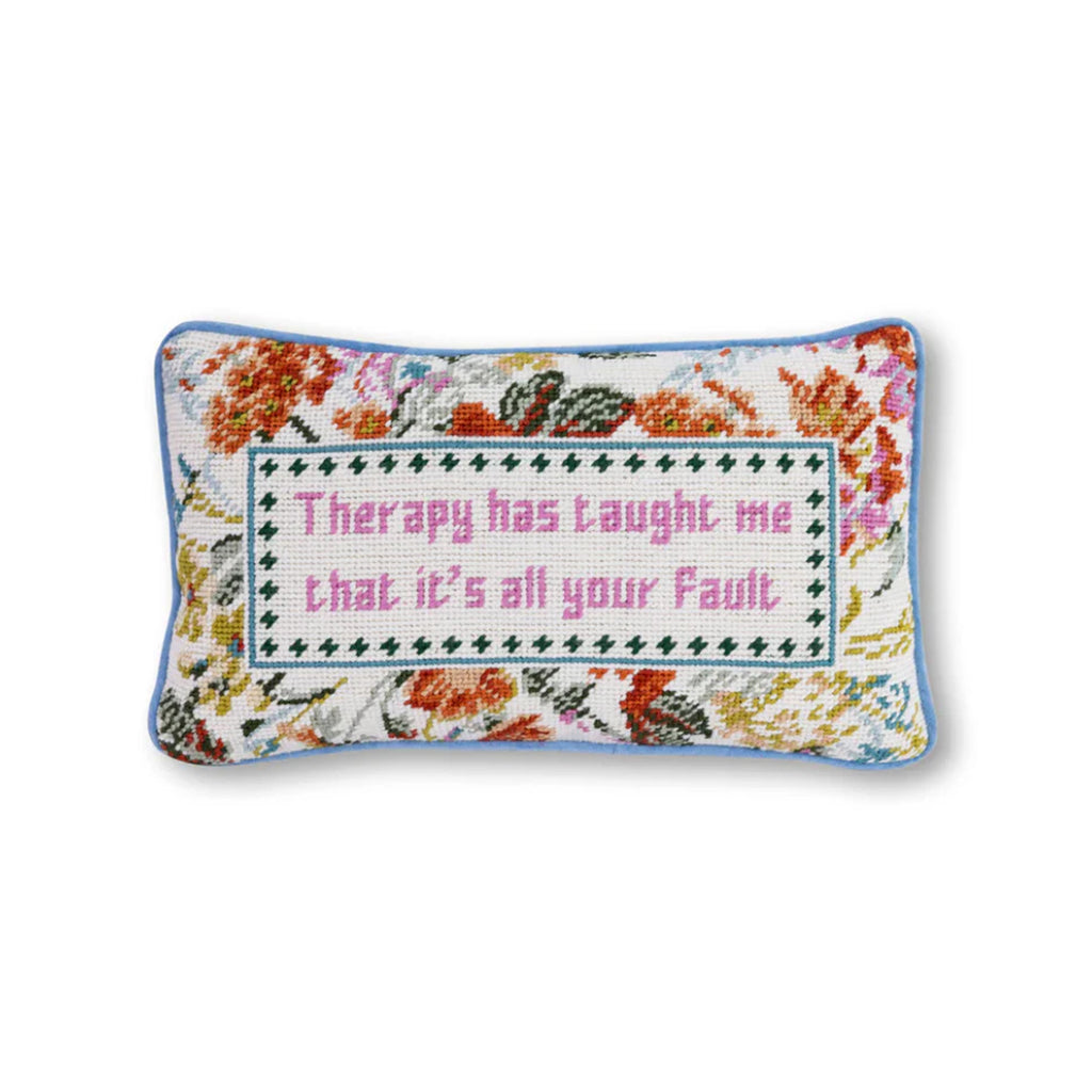 Therapy Needlepoint Pillow