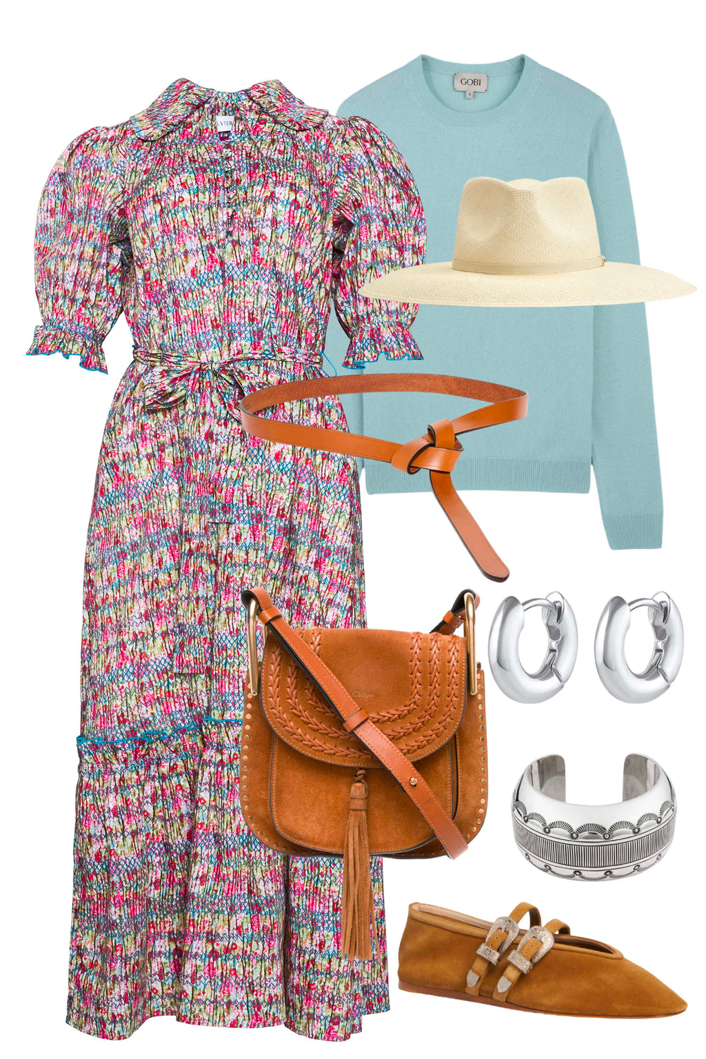 Theresa Dress in Elysian Smock