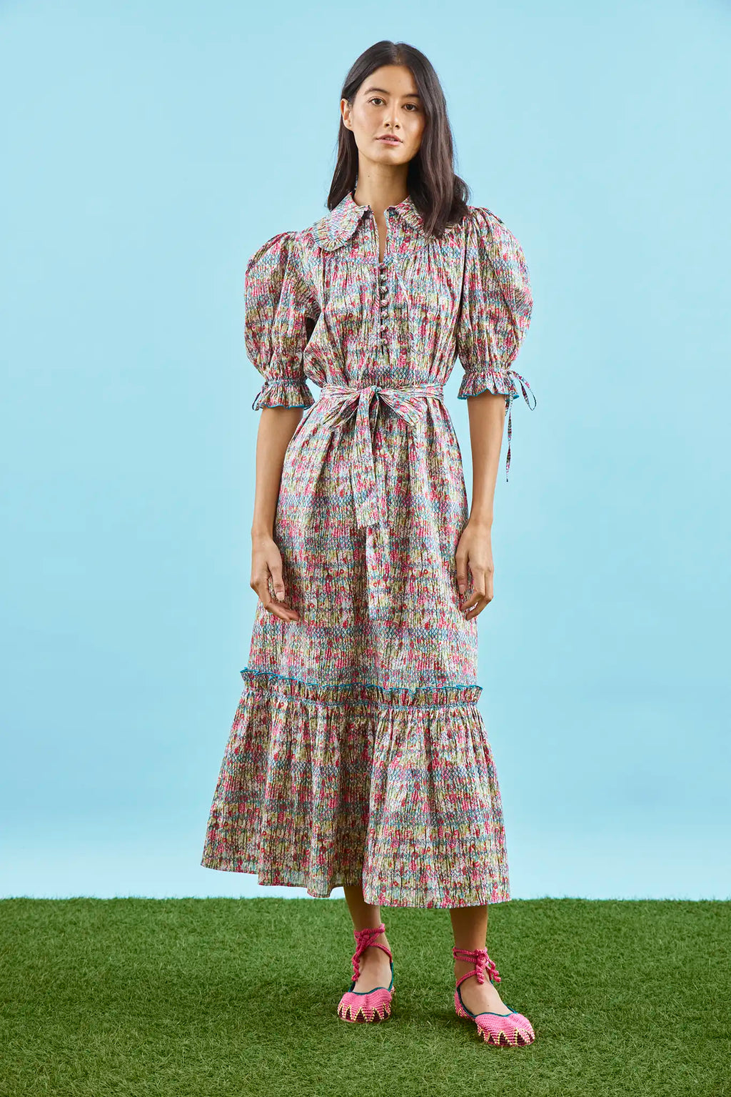 Theresa Dress in Elysian Smock