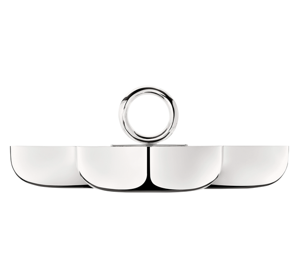 Vertigo Silver-plated 3-Part Server, Large | Over The Moon