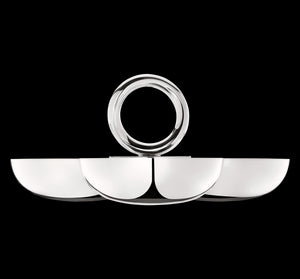 Vertigo Silver-plated 3-Part Server, Small