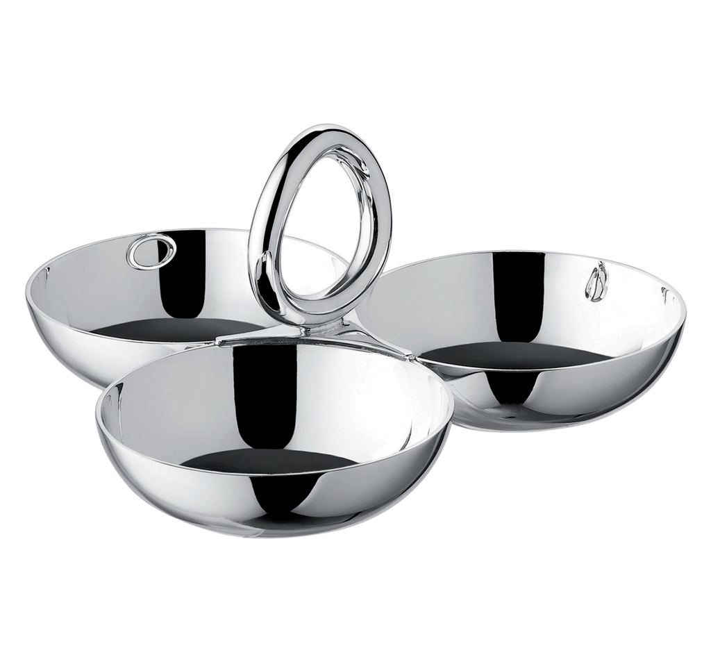 Vertigo Silver-plated 3-Part Server, Small