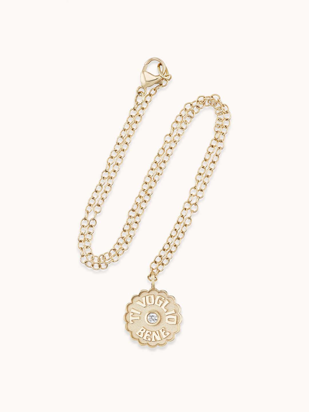 Mini Raised Gold TVB Necklace