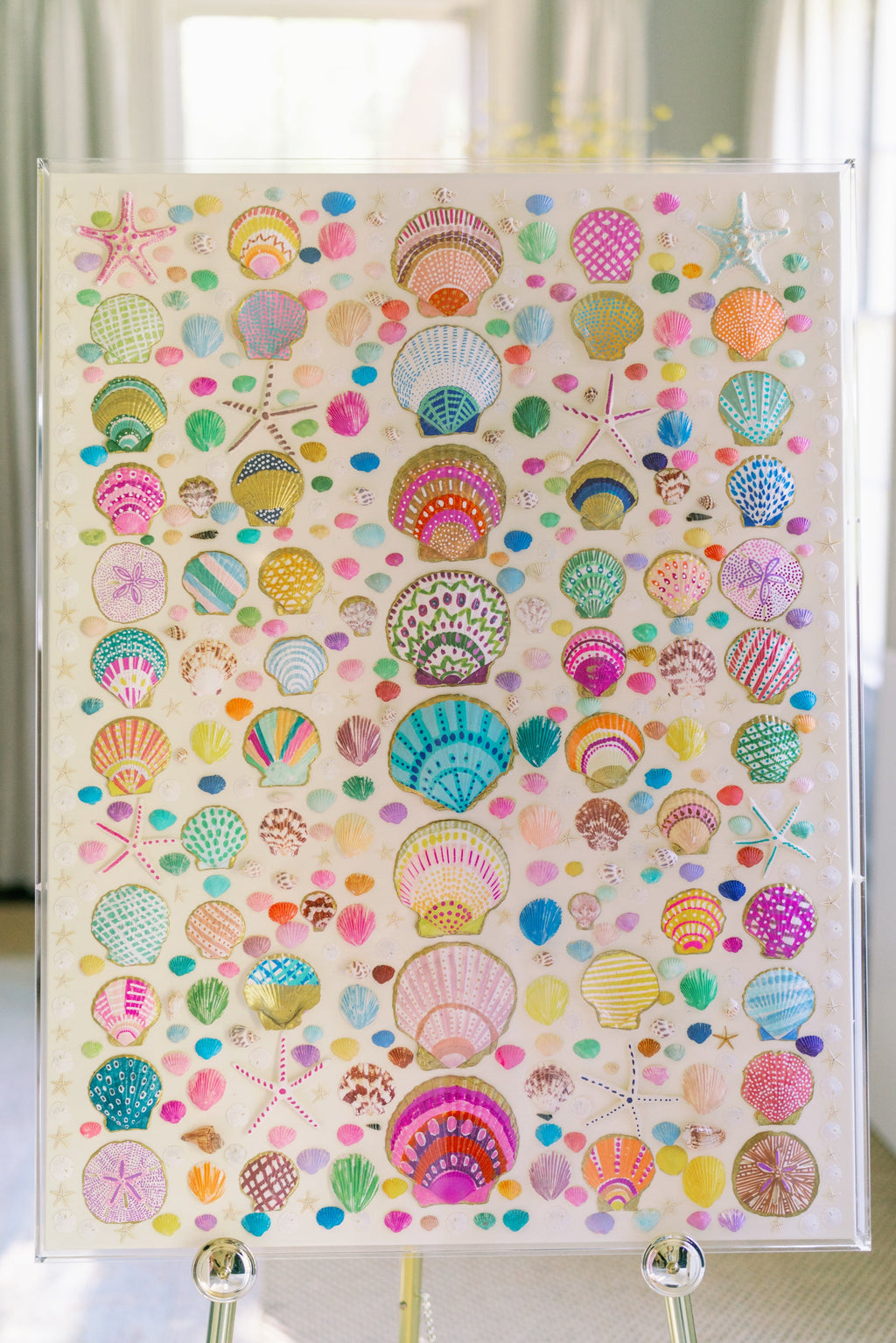 48" x 36" Shell Artwork by Erin Donahue Tice