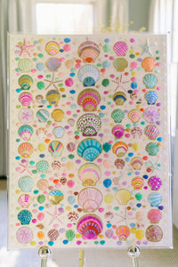 48" x 36" Shell Artwork by Erin Donahue Tice