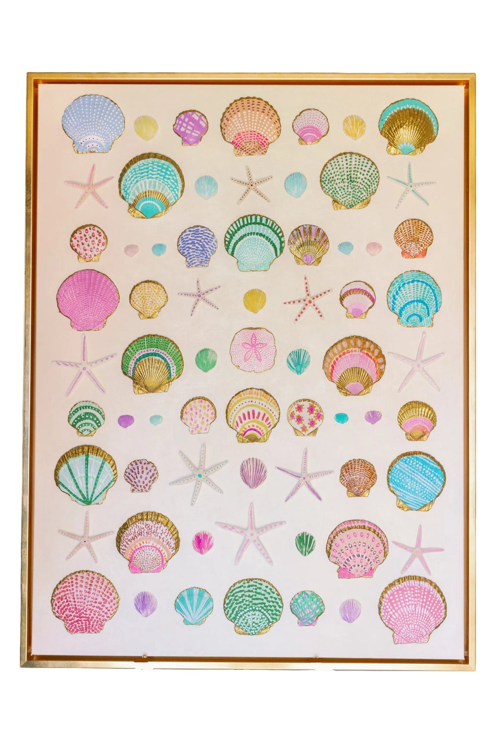 48" x 36" Custom Shell Artwork by Erin Donahue Tice