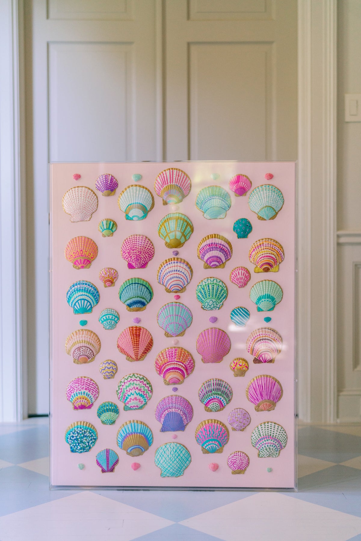 48" x 36" Shell Artwork by Erin Donahue Tice