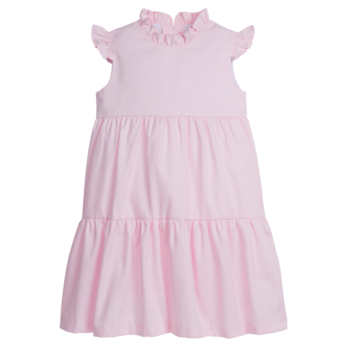 Tiered Charleston Dress Light Pink Pique