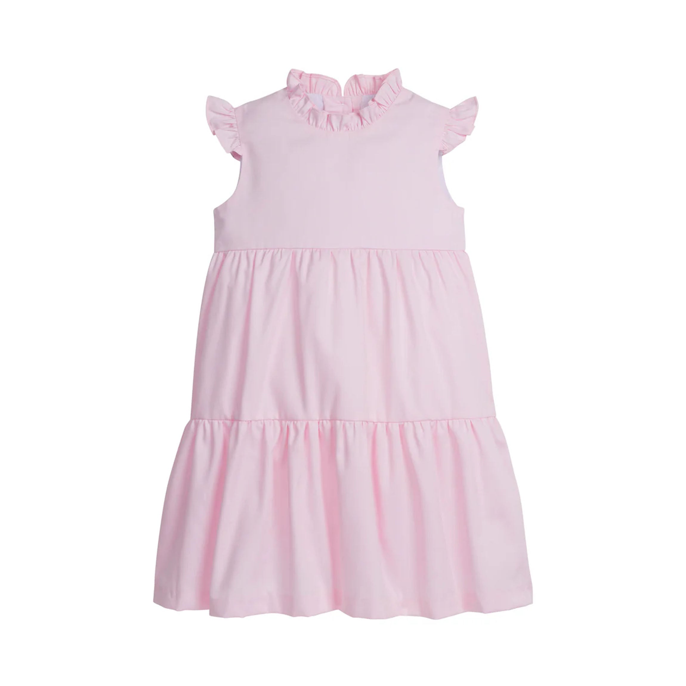 Tiered Charleston Dress Light Pink Pique