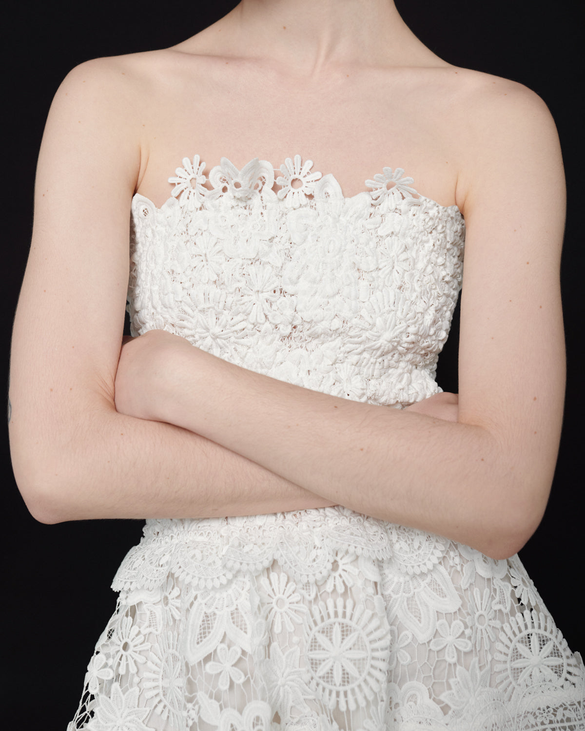 TIFFANY MINI DRESS White L / White TIFFANY MINI DRESS White L / White