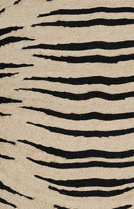 Tigre Rug in Black & Natural