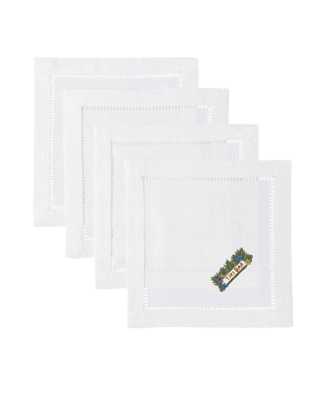 Tiki Bar Cocktail Napkins, Set of 4