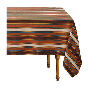 Tingere Natural Striped Tablecloth, Square